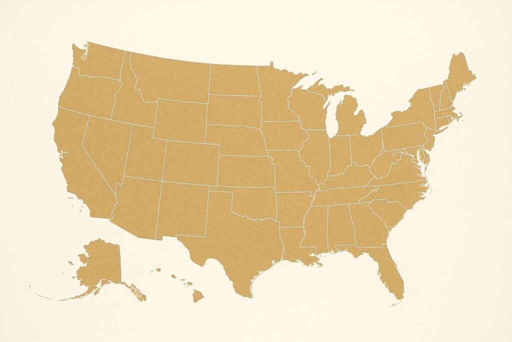 Map of Untied States